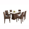 Juego de Comedor Jdo & Design Amanda 6 Sillas Castaño Oscuro 