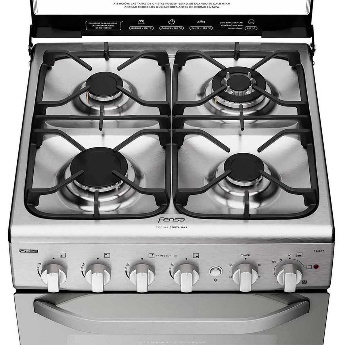 Cocina a Gas Fensa F 2808 T 4 Quemadores