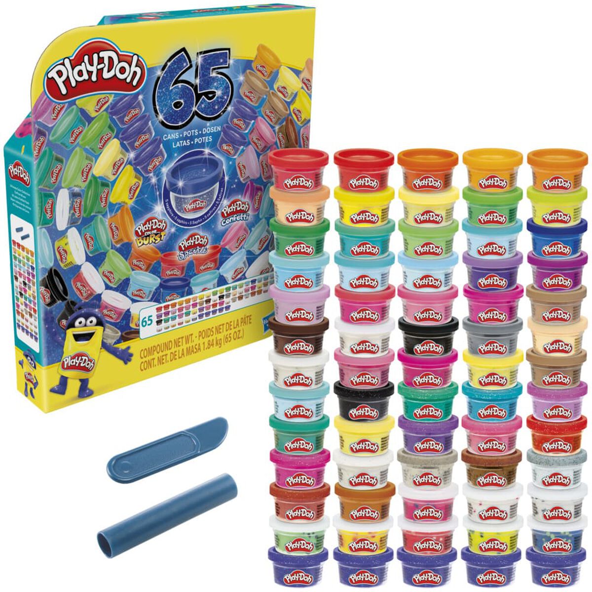 Set Masas y Plastilinas Play Doh Super Colección 65 Colores