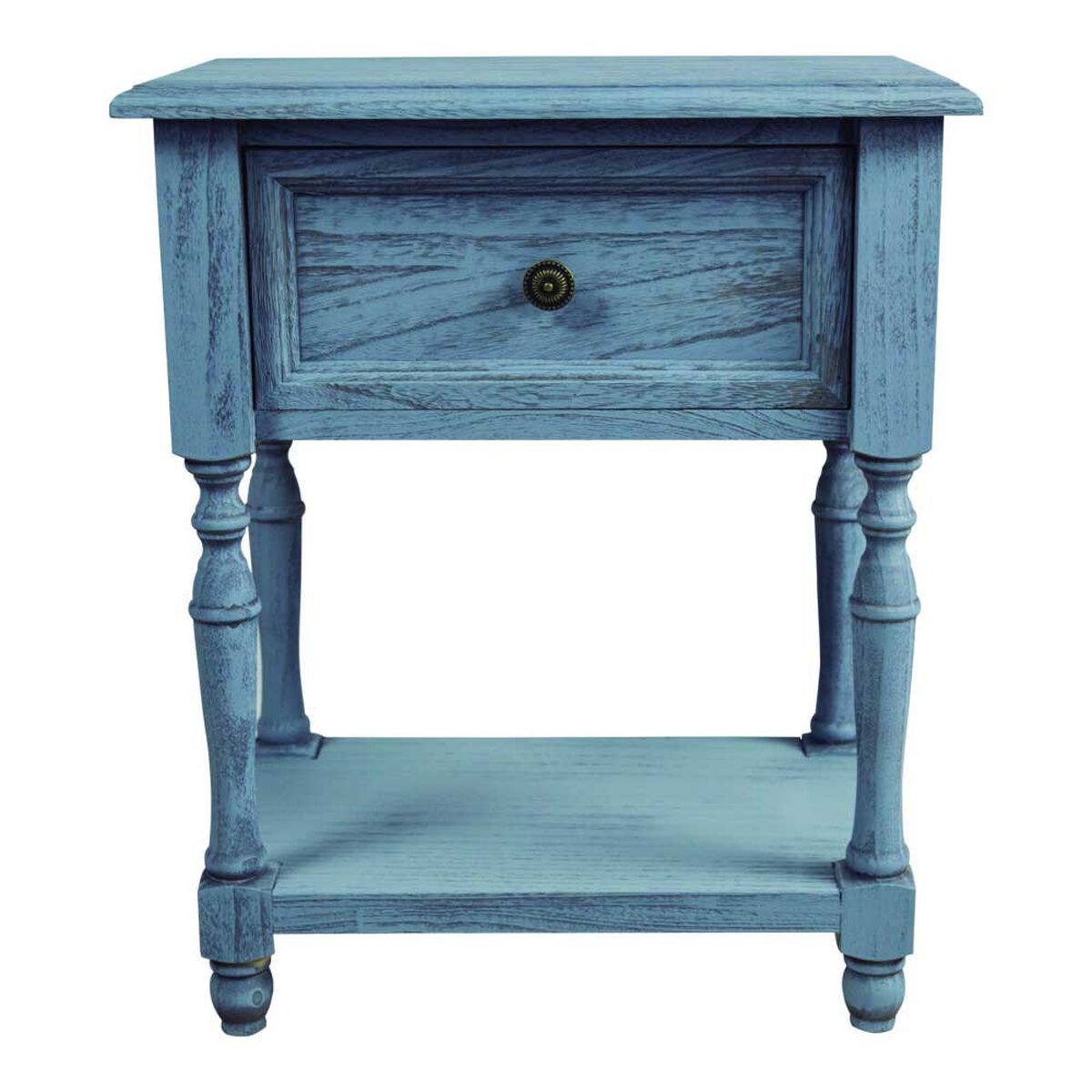 Velador Britbox Ashford Azul 1 Cajón
