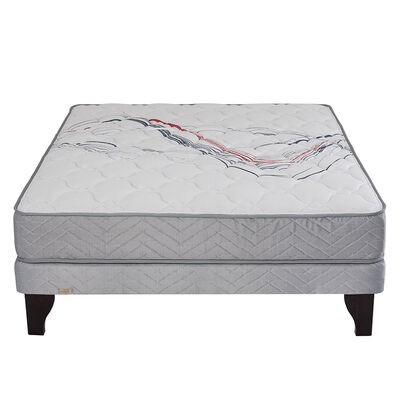 Cama Europea Flex 2 Plazas Threrapedic Más Gris