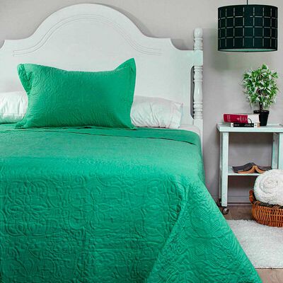 Quilt Doral 1,5 Plazas Verde Elegance