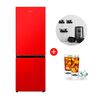 Combo Refrigerador Frío Directo Hisense RB215NR 165 lts. + Licuadora Sport Hyundai HY1050J 500 ml. + Set de 6 Vasos Trago Largo Cristar Vidrio Manhatan 450 ml