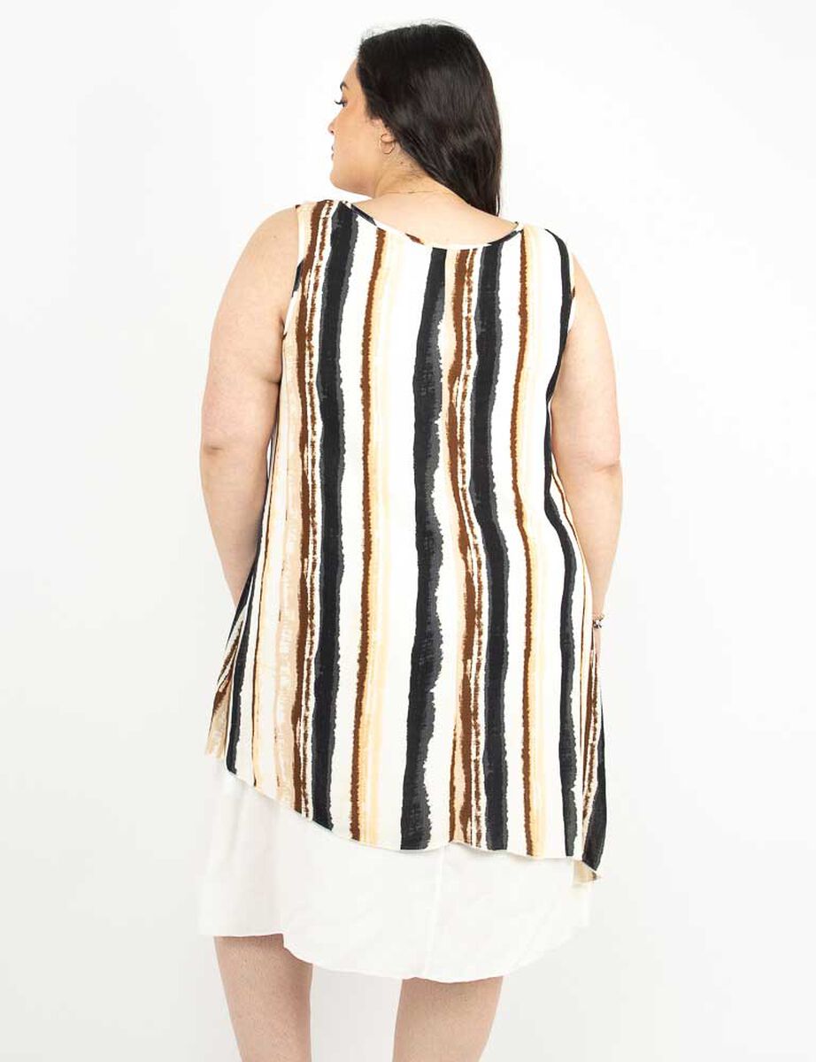 Vestido Midi Sin Mangas Mujer Extralindas