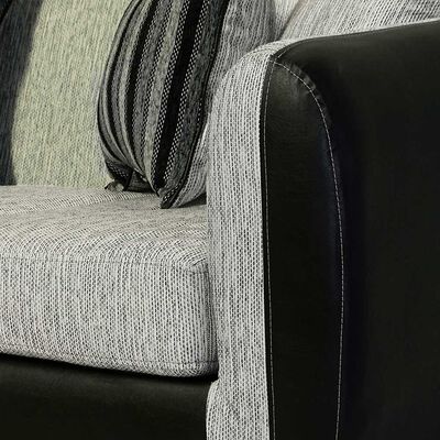 Imagen 2 del producto Sofá Elegant Detail Oklahoma 3 Cuerpos Gris Plata