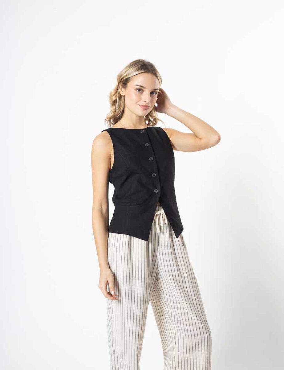 Blazer Lino Gillete Mujer Icono