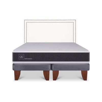 Imagen 1 del producto Cama Europea CIC Base Dividida King Ortopedic + Respaldo Danubio