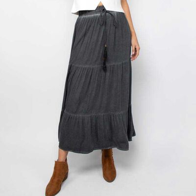 Falda Maxi Mujer Alma Gris