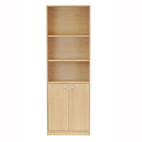 Librero Mobikit con Puerta 6 Niveles Carvalo