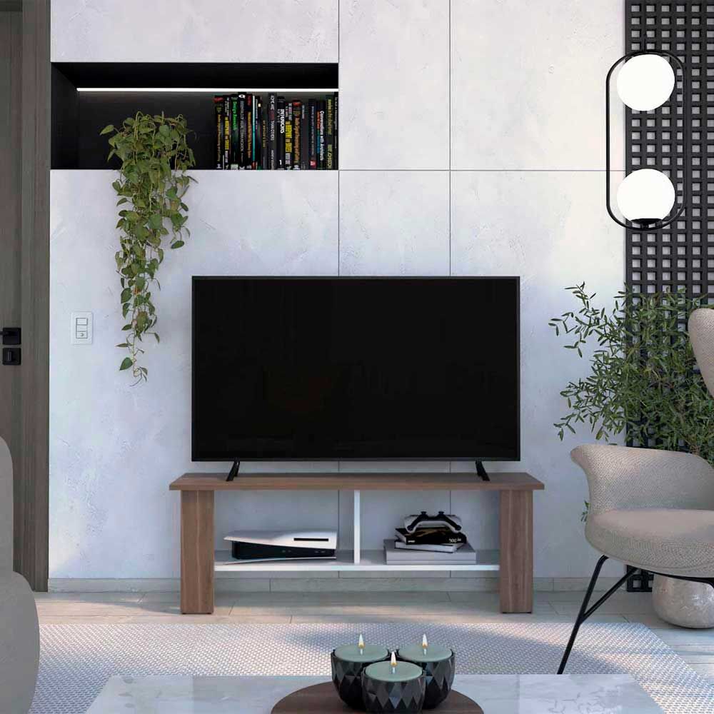 Rack TV TuHome Navia Hasta 50" Milan Blanco