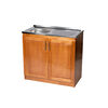 Lavaplato Izquierdo Muebles Hema Berl&iacute;n 100 cm Nogal