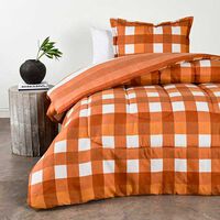 Plumón Elements & Co 1,5 Plazas Vichy Naranjo