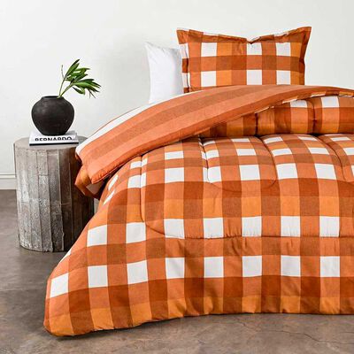 Imagen 1 del producto Plumón Elements & Co 1,5 Plazas Vichy Naranjo