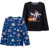 Pack 2 Polera Manga Larga de Algodón Niño Chess