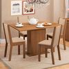 Juego de Comedor Vekkahome Celine 4 Sillas Café