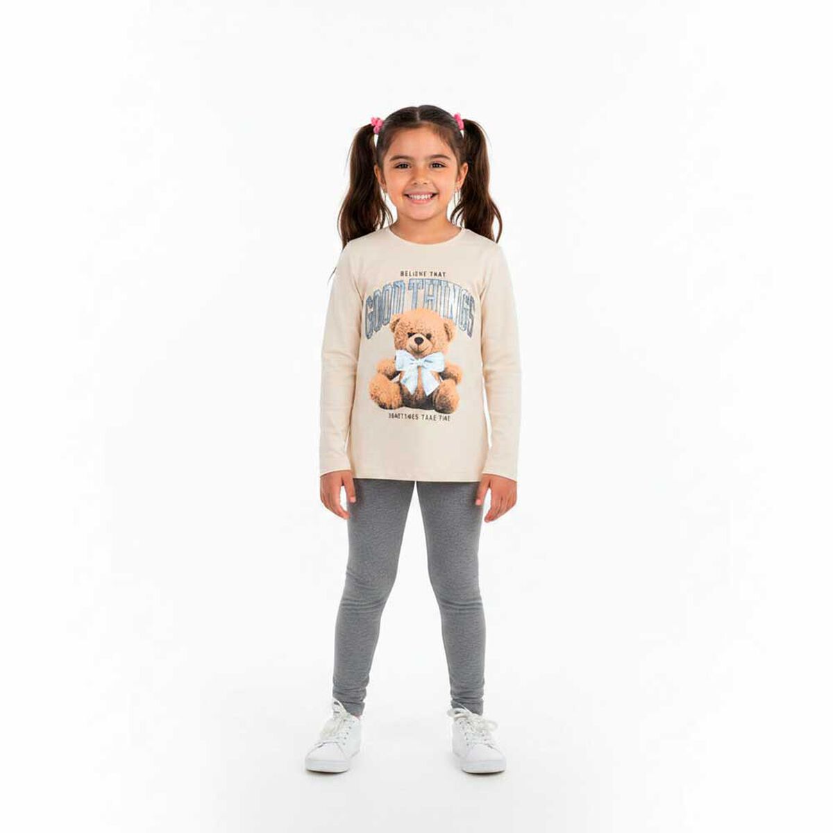 Polera Manga Larga de Algod&oacute;n Ni&ntilde;a Chess