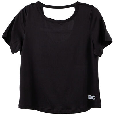 Polera Manga Corta de Algodón Niña Black County