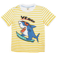 Polera Manga Corta Niño Chess Amarillo, Calipso, Naranjo