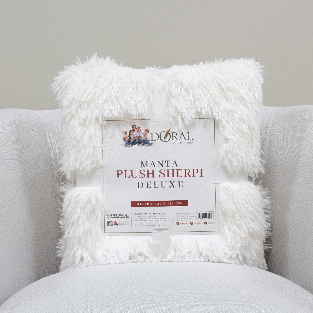 Manta Doral Plush Sherpi 127x152 cm D13