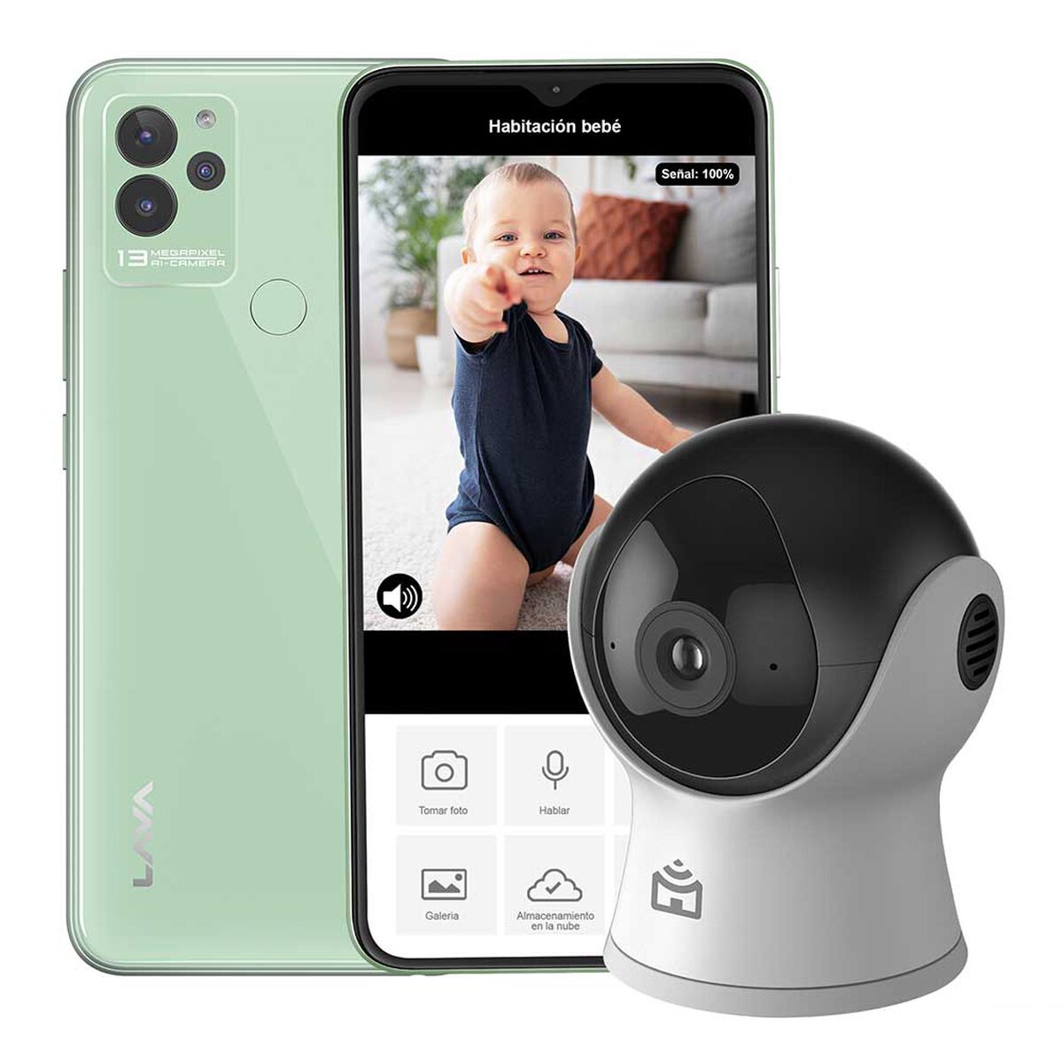 Celular Bmobile Dots Lava Blaze 64GB 6,5” Verde Liberado