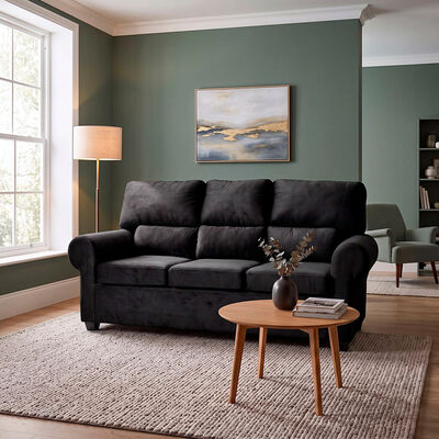 Sof&aacute; Muebles MPR Boston 3 Cuerpos Negro