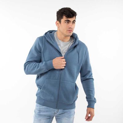 Polerón Cierre Hombre Icono Navy