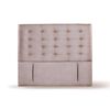 Respaldo Latam Home King Napoles Cuero Gris