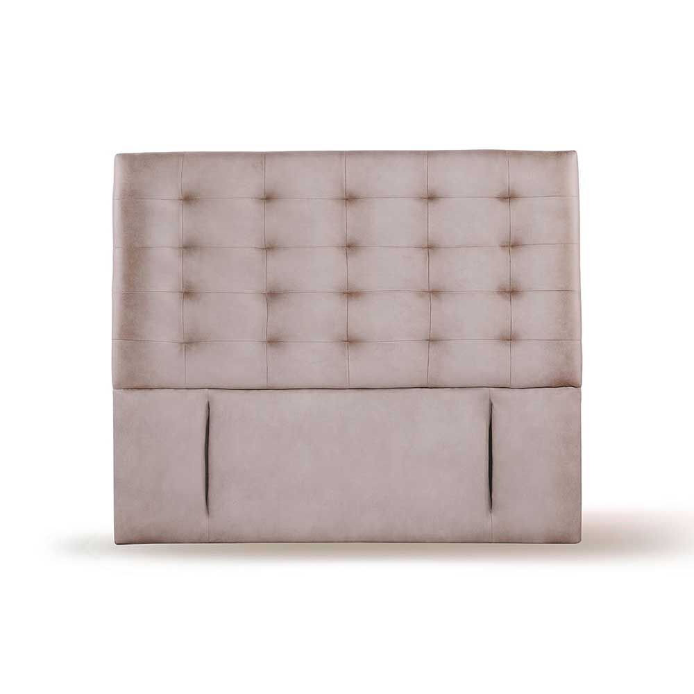 Respaldo Latam Home King Napoles Cuero Gris