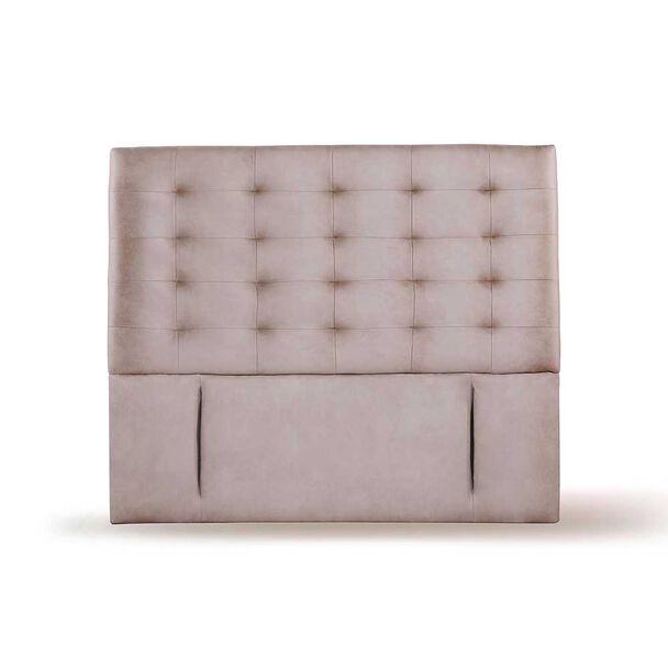 Respaldo Latam Home King Napoles Cuero Gris