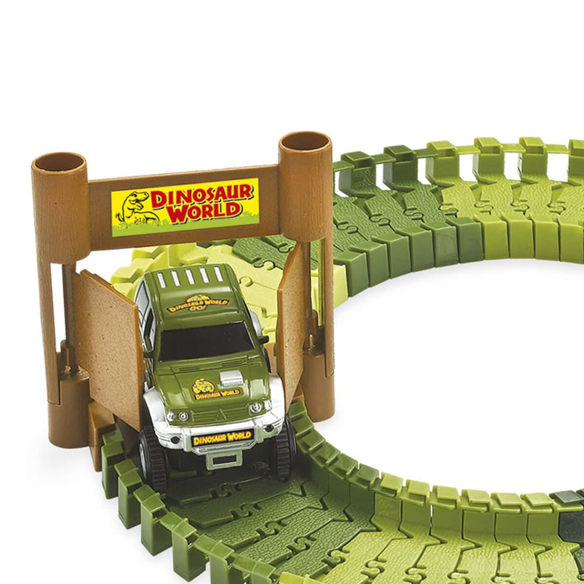 Pista de Autos con Dos Dinosaurios Ultrax