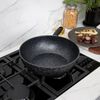 Wok Korkmaz Ornella 28x8.5cm 4.5 lt. Negro