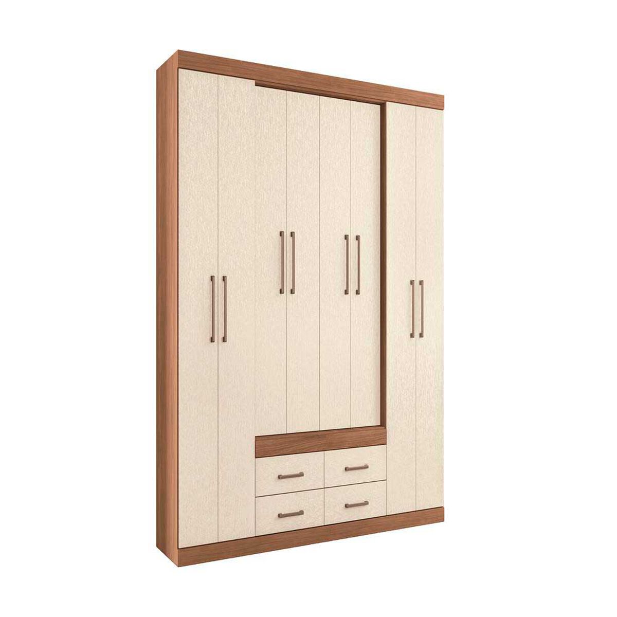 Clóset Altavision Napoles 8 Puertas 4 Cajones Jatoba Areia