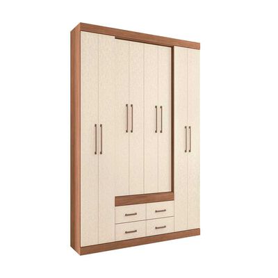Clóset Altavision Napoles 8 Puertas 4 Cajones Jatoba Areia