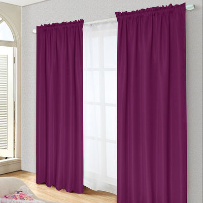 Imagen 1 del producto Combo Cortinas Doral Tabatha 220 x 140 cm Lila