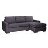Sofá Seccional Derecho Latam Home Livorno 3 Cuerpos Gris Oscuro