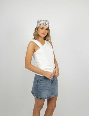 Imagen 1 del producto Polera Sin Mangas Mujer Icono Blanco