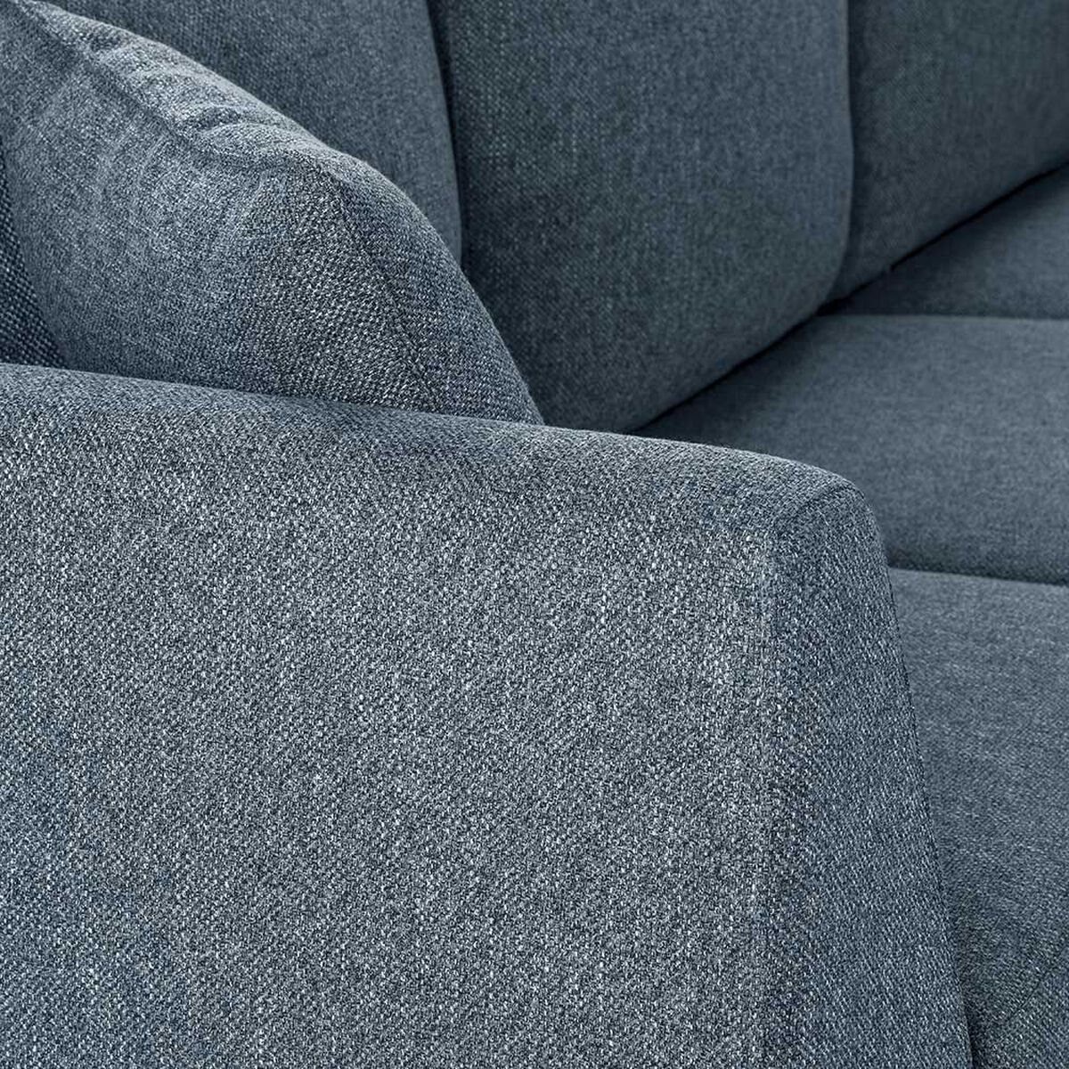 Sofá Seccional Derecho Rosen Carter 3-1 Cuerpos Denim