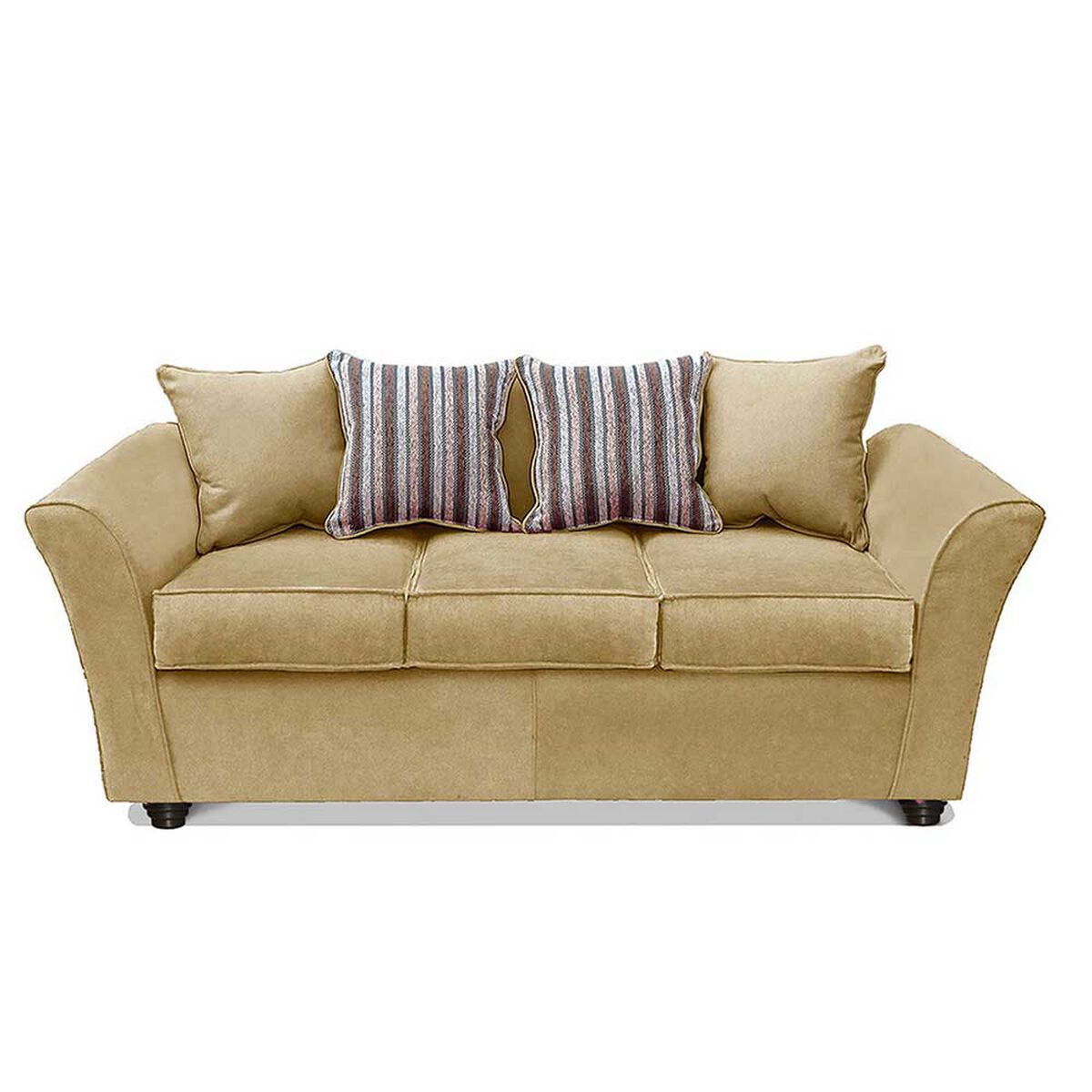 Juego de Living Elegant Detail Minesota Sof&aacute; 3 Cuerpos + Dos Sillones 1 Cuerpo Beige