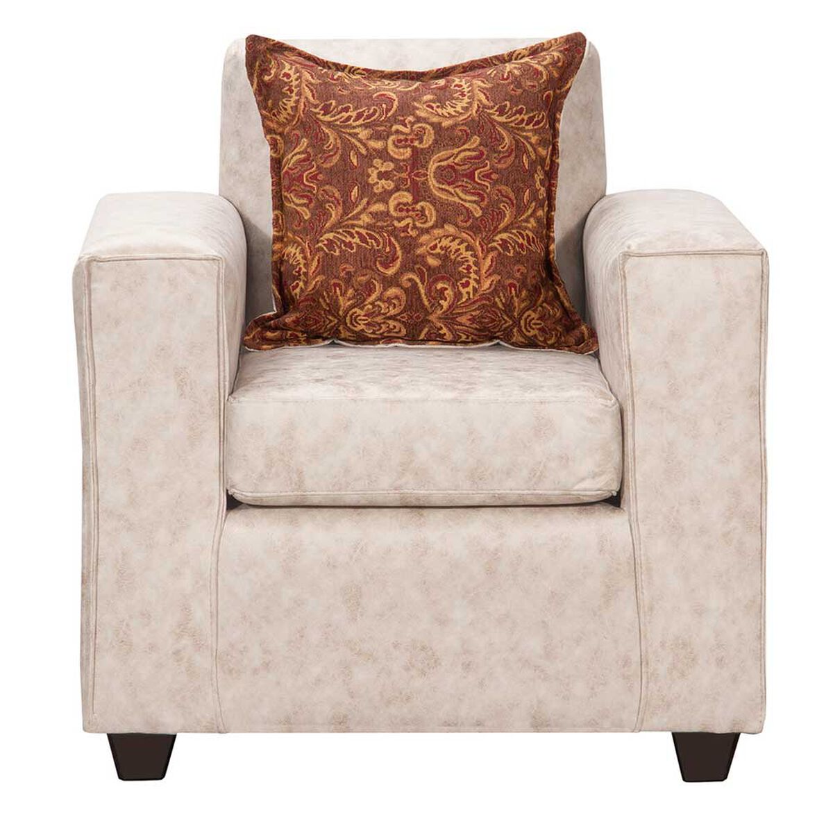 Juego de Living Black Factory Ezeiza Sof&aacute; 3 Cuerpos + Dos Sillones 1 Cuerpo Crema