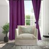 Set Cortinas Doral Amazon City  220 x 140 cm Lila