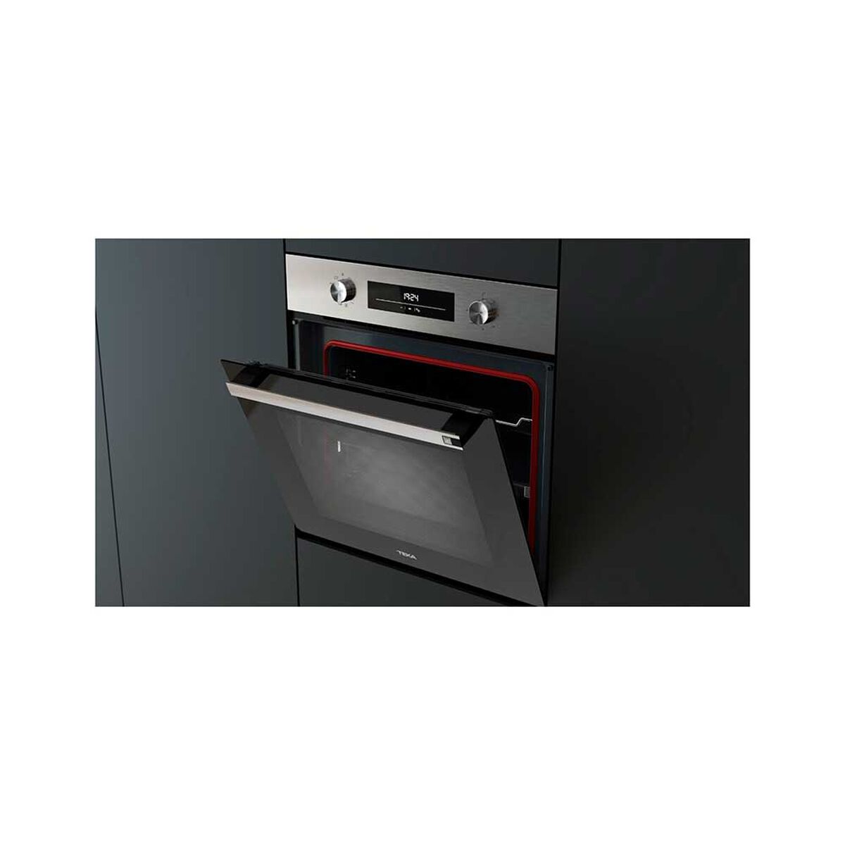 Horno Empotrable Teka HSB 6350 SS 71 lts. Acero Inox + Cristal Negro
