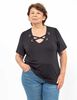 Polera Cuello V Manga Corta Mujer Extralindas