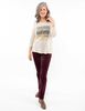 Polera Con Estampado Manga 3/4 Mujer Portman Club
