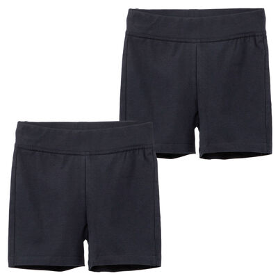 Imagen 1 del producto Pack 2 Calza Corta Escolar de Algodón Niña Talla 6 y 8 Crescendo Azul