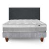Respaldo Cannon 2 Plazas Wall Marengo Gris