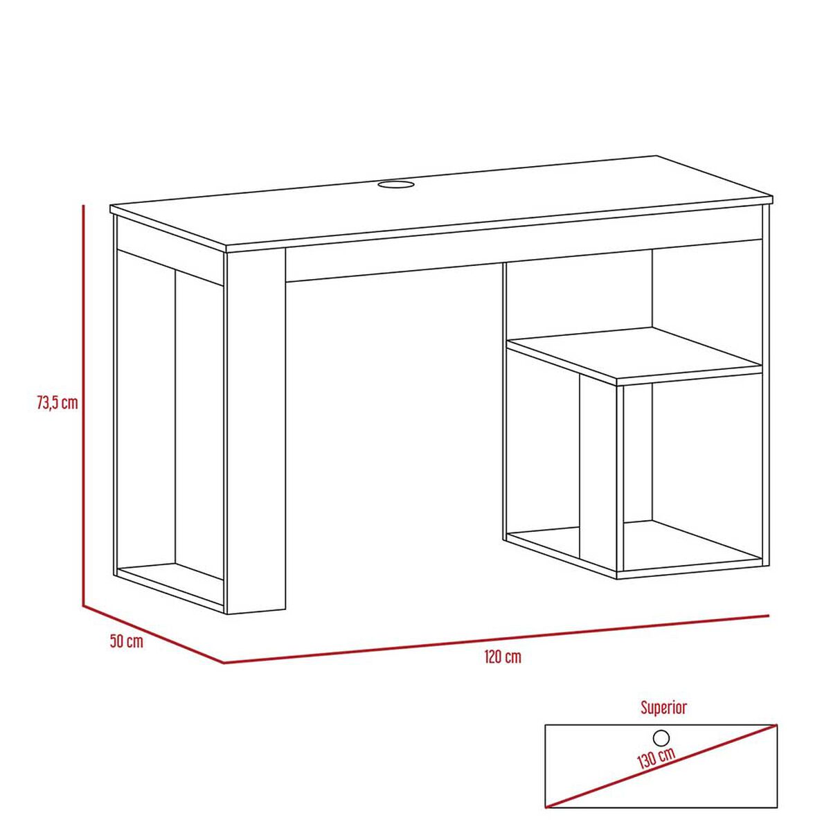Escritorio TuHome Astana Ceniza