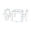 Mesa CIC Kids 2 Sillas Blanco