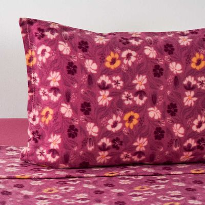 Imagen 2 del producto Sábana de polar American Family 1,5 Plazas Daph Rosa