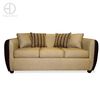 Juego de Living Elegant Detail Oklahoma Sofá 3 Cuerpos + Dos Sillones 1 Cuerpo Beige