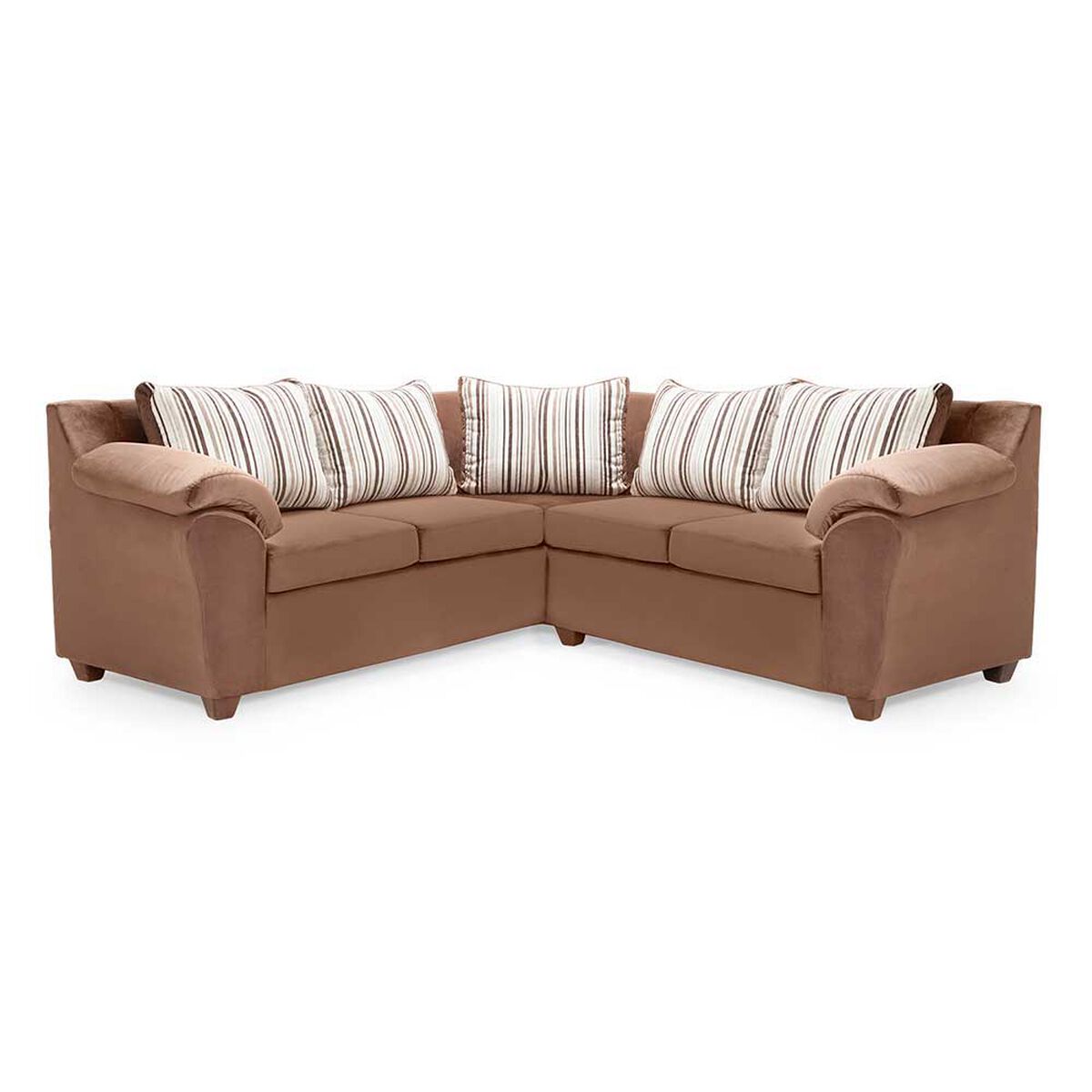 Sofá Seccional Muebles MPR Cattaleya 5 Café